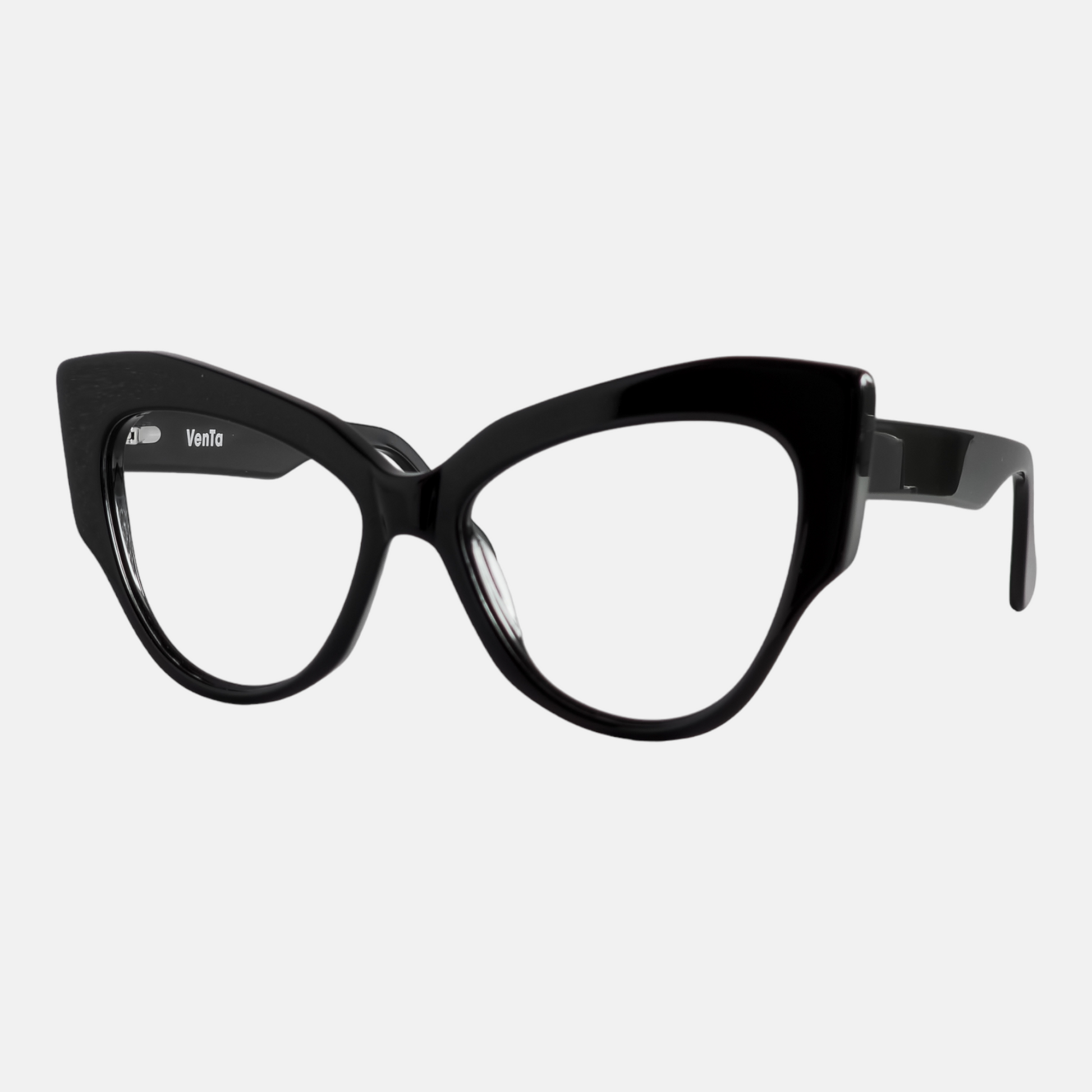 black cat eye glasses