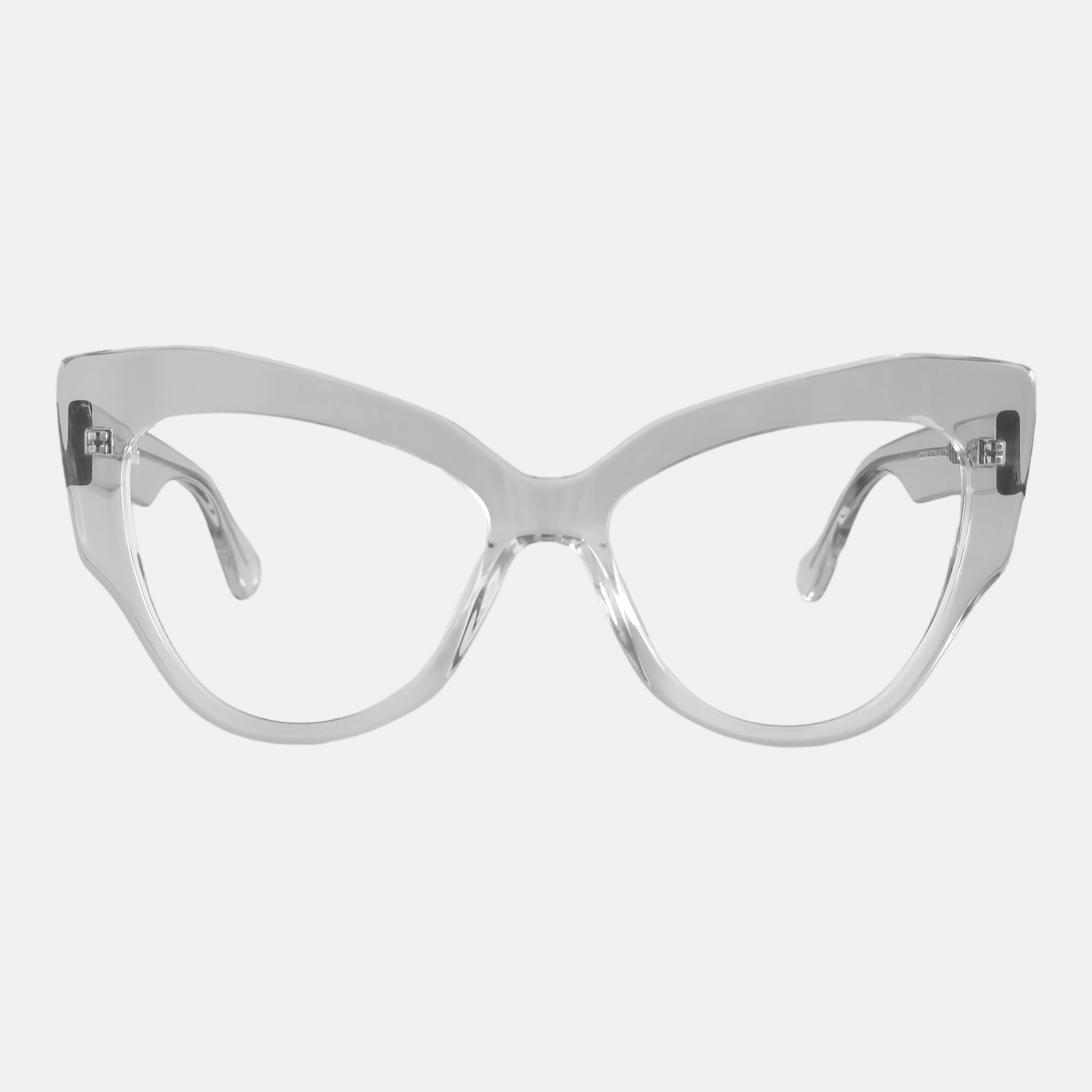 clear cat eye frame